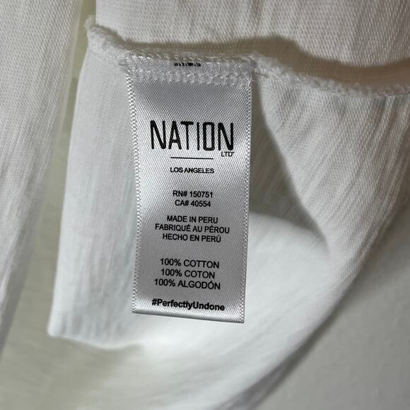 Nation Ltd. White Ruffle Sleeveless Top - Picture 9 of 9